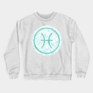 Blue Marble Zodiac - Pisces Crewneck Sweatshirt